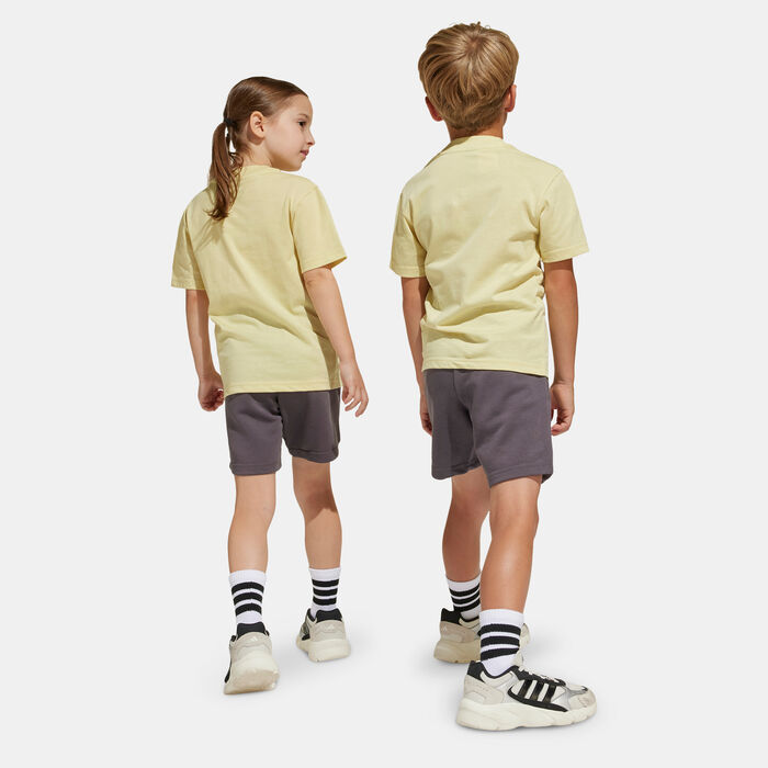 adidas Kids' Essentials T-Shirt And Shorts Set yellow image number 5