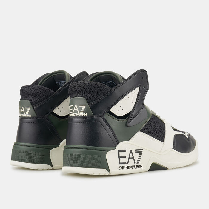 EA7 Emporio Armani Men's Basket Mid Shoes Green EA7 Emporio Armani Men's Basket Mid Shoes Green image number 2