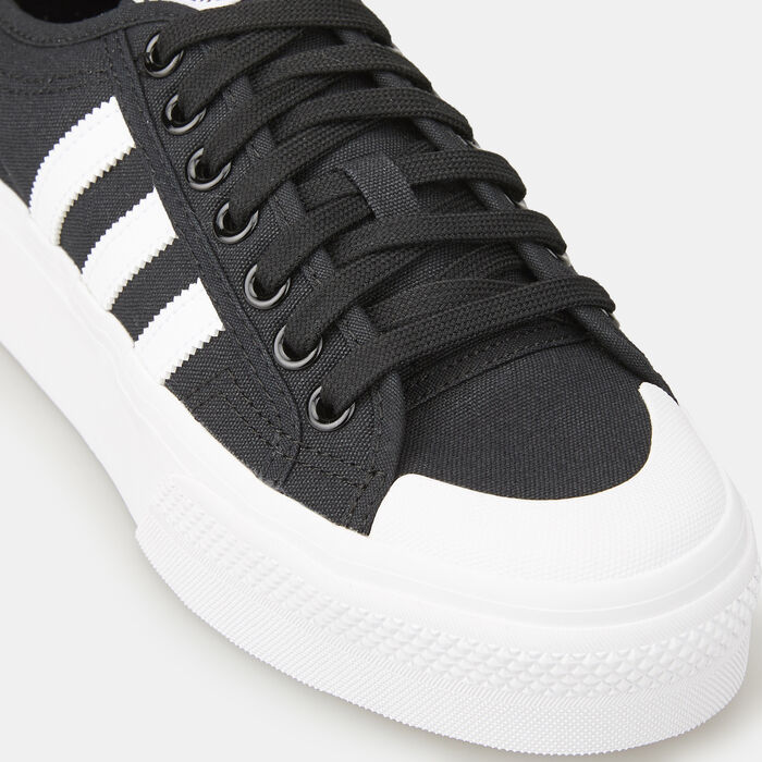 adidas Originals Women's Nizza Platform Shoe Black image number 4