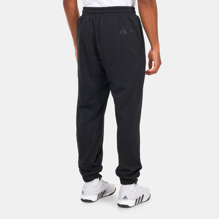 adidas Black Panther Graphic Pants Black image number 1