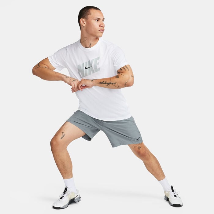 Nike Men's Form Dri-FIT Shorts Grey Nike Men's Form Dri-FIT Shorts Grey image number 2