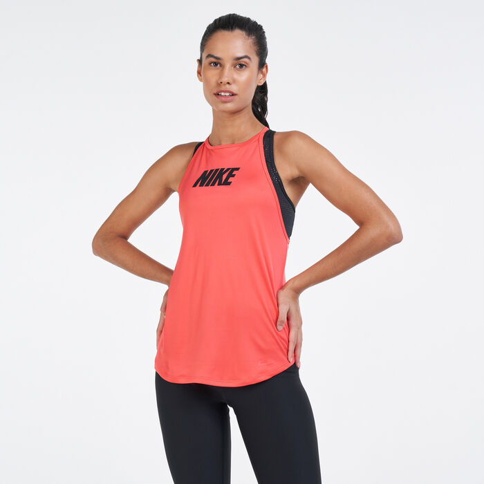 Nike tank top dri fit racerback running workout athletic Red Women Gym Top  Small : r/gym_apparel_for_women