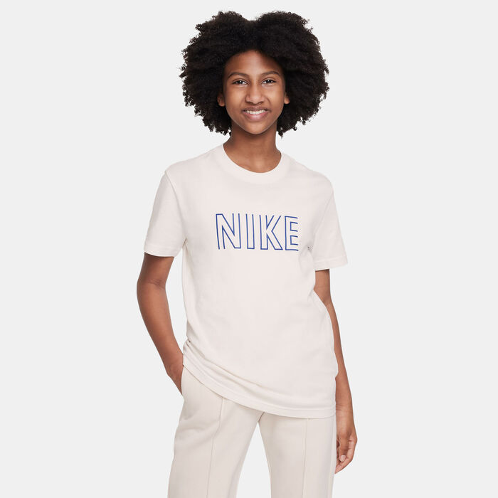 Nike Kids' Sportswear Printed T-Shirt Ivory Nike Kids' Sportswear Printed T-Shirt Ivory image number 0
