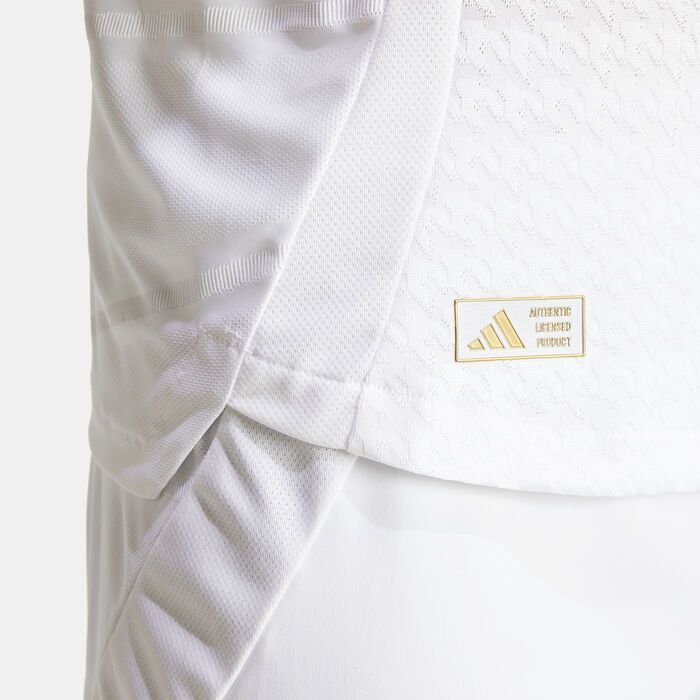 adidas Men's Real Madrid Authentic Home Football Jersey - 2024/25 White adidas Men's Real Madrid Authentic Home Football Jersey - 2024/25 White image number 4