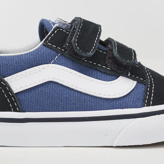 Vans Kids' Old Skool Unisex Velcro Shoes (Baby & Toddler) Blue image number 4