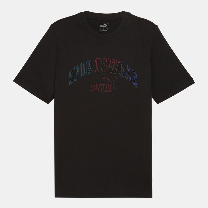 PUMA Men's Essentials+ Logo Lab Gradient T-Shirt Black PUMA Men's Essentials+ Logo Lab Gradient T-Shirt Black image number 0