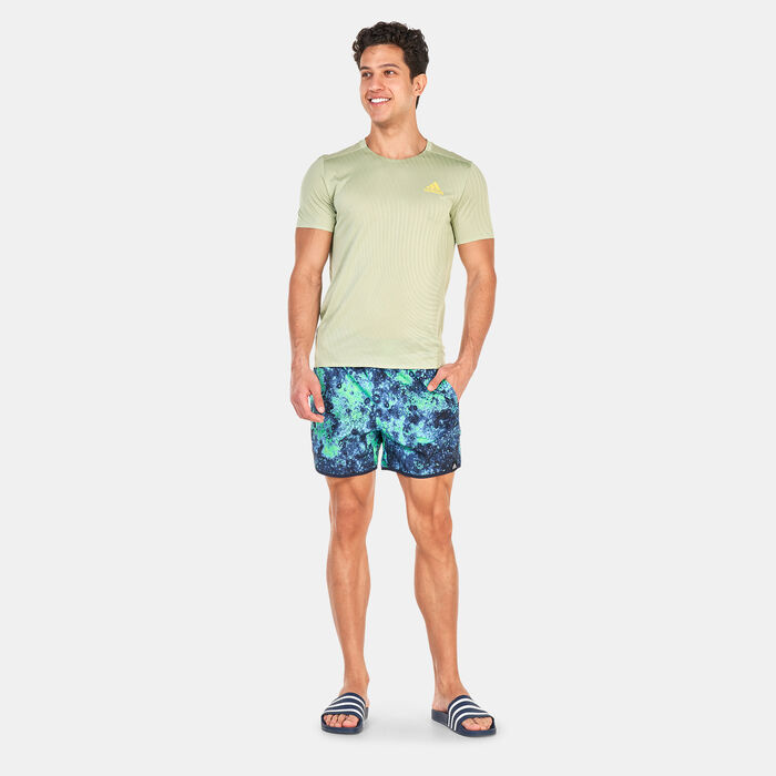 adidas Men’s Short Length Melting Salt Reversible Clx Swim Shorts Blue image number 2