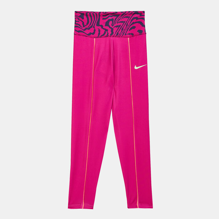 Nike Kids' Electric Zebra Leggings Pink Nike Kids' Electric Zebra Leggings Pink image number 0