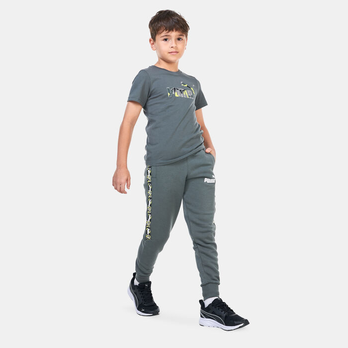 PUMA Kids' ESS+ Tape Camo Sweatpants Grey PUMA Kids' ESS+ Tape Camo Sweatpants Grey image number 2