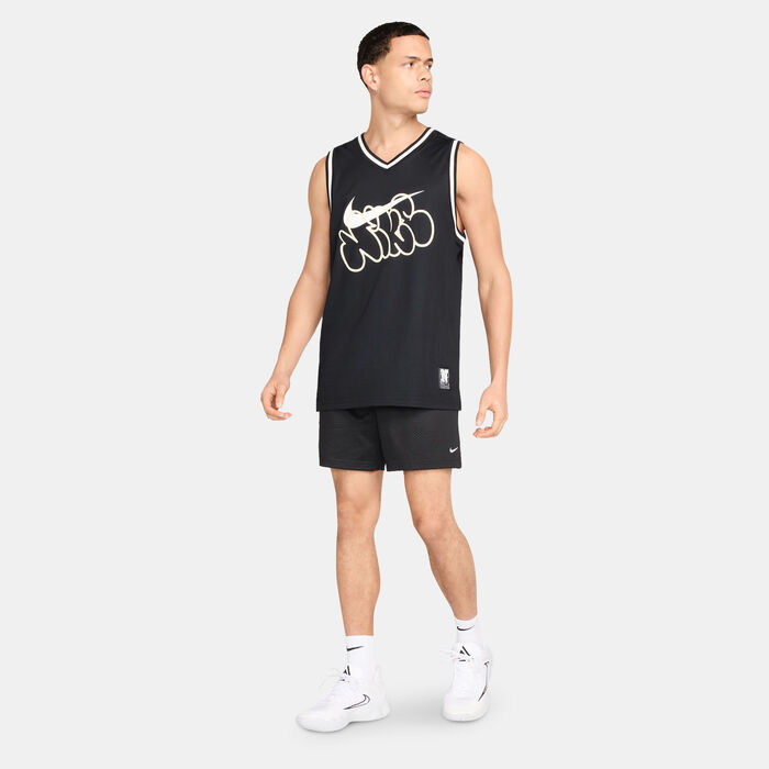Nike Men's Dri-FIT Mesh Basketball Shorts Black Nike Men's Dri-FIT Mesh Basketball Shorts Black image number 1