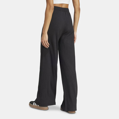 adidas Originals Women's Essentials Rib Wide Pants Black