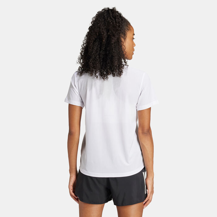 adidas Women's Running Supernatural Flora Graphic T-Shirt White adidas Women's Running Supernatural Flora Graphic T-Shirt White image number 1