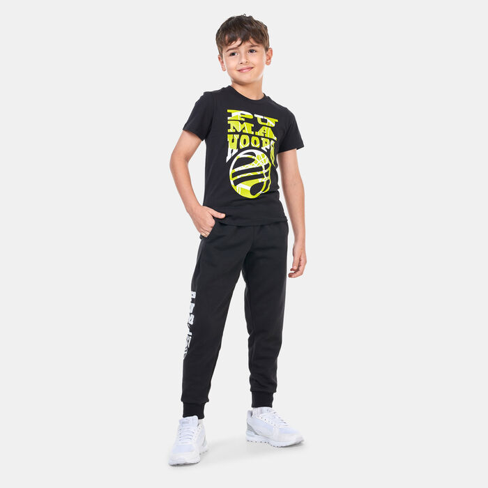 PUMA Kids' Basketball Blueprint T-Shirt Black PUMA Kids' Basketball Blueprint T-Shirt Black image number 2