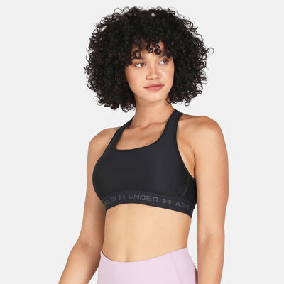 Under Armour Women's Armour Medium-Support Training Sports Bra Black