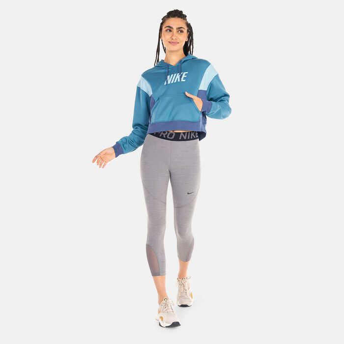 Nike Women's Therma-FIT All Time Hoodie Blue Nike Women's Therma-FIT All Time Hoodie Blue image number 2