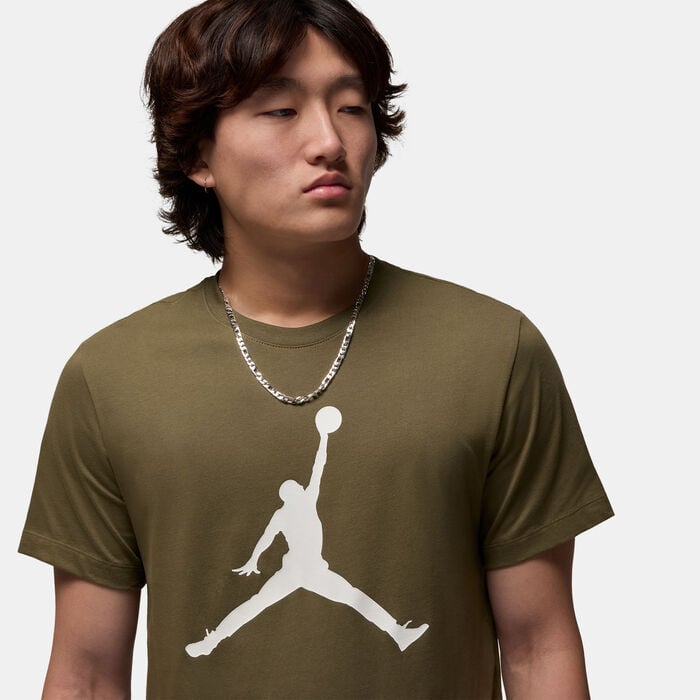 Jordan Men's Jumpman Crew T-Shirt Green Jordan Men's Jumpman Crew T-Shirt Green image number 3