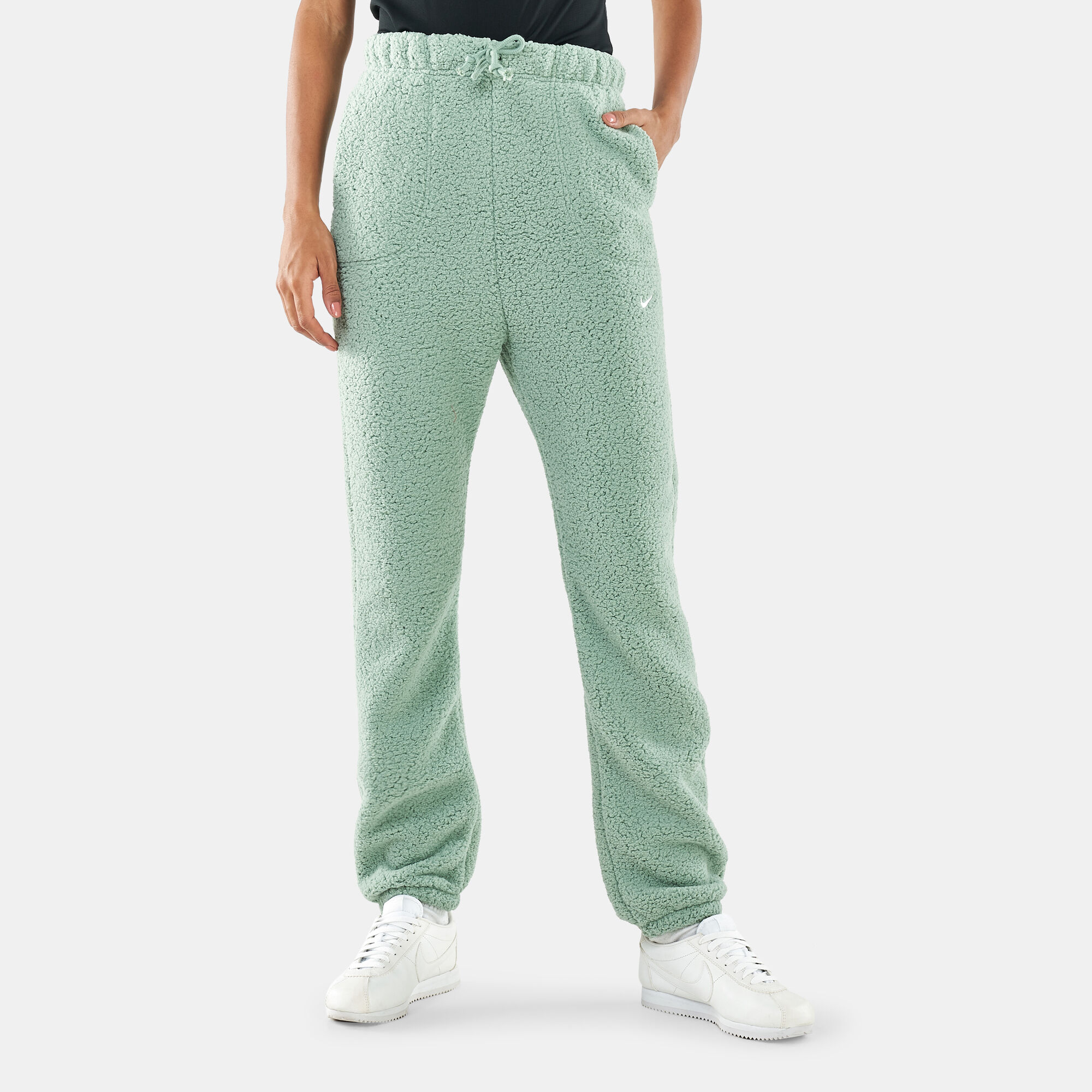 Nike sweatpants cuffed bottom clearance