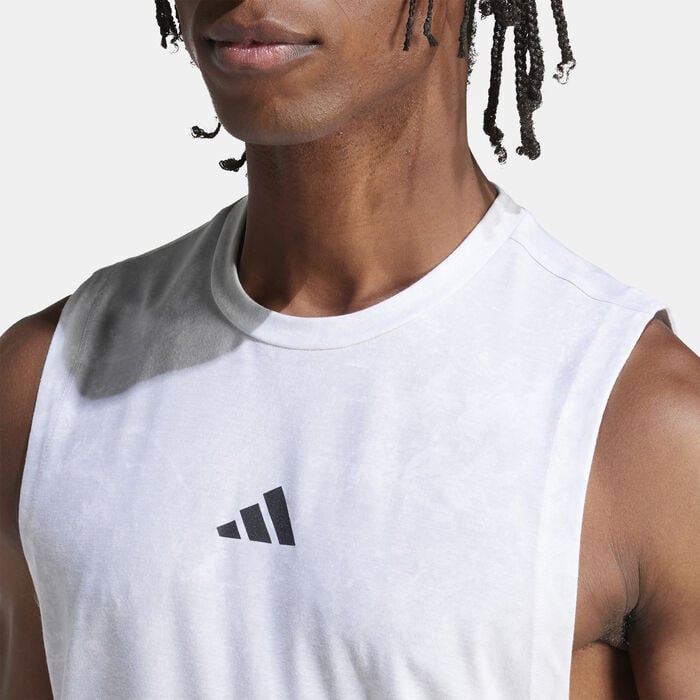 adidas Men's Power Training Tank Top White adidas Men's Power Training Tank Top White image number 4