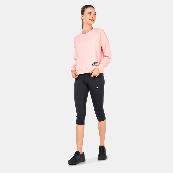 ASICS Women's Tiger Sweatshirt Pink ASICS Women's Tiger Sweatshirt Pink image number 2