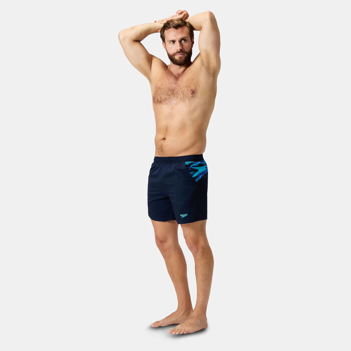 Speedo Mens XPRESS LITE Panel Swimming Shorts Blue Speedo Mens XPRESS LITE Panel Swimming Shorts Blue image number 2