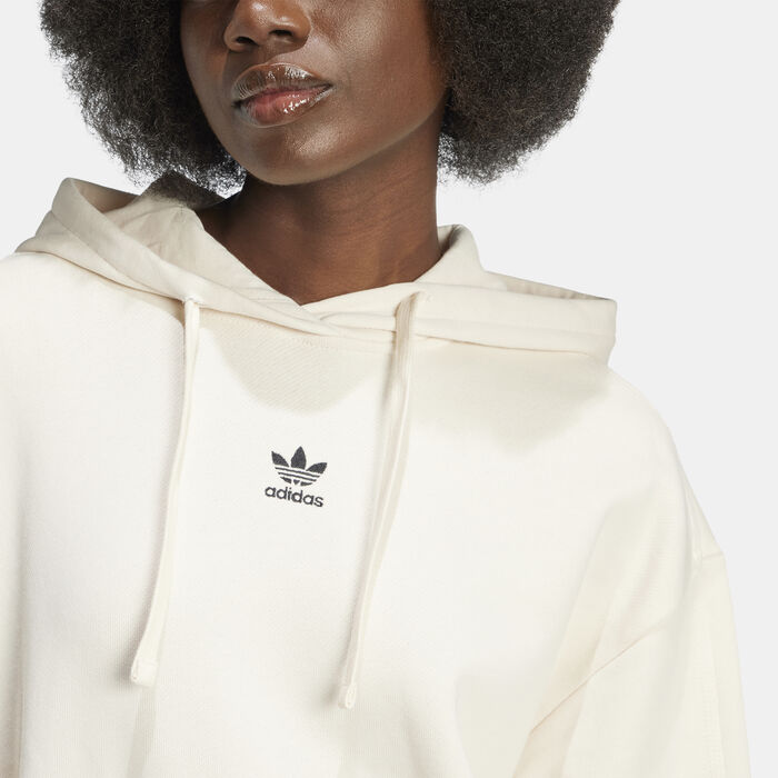 adidas Originals Women's Essentials French Terry Hoodie Beige image number 3