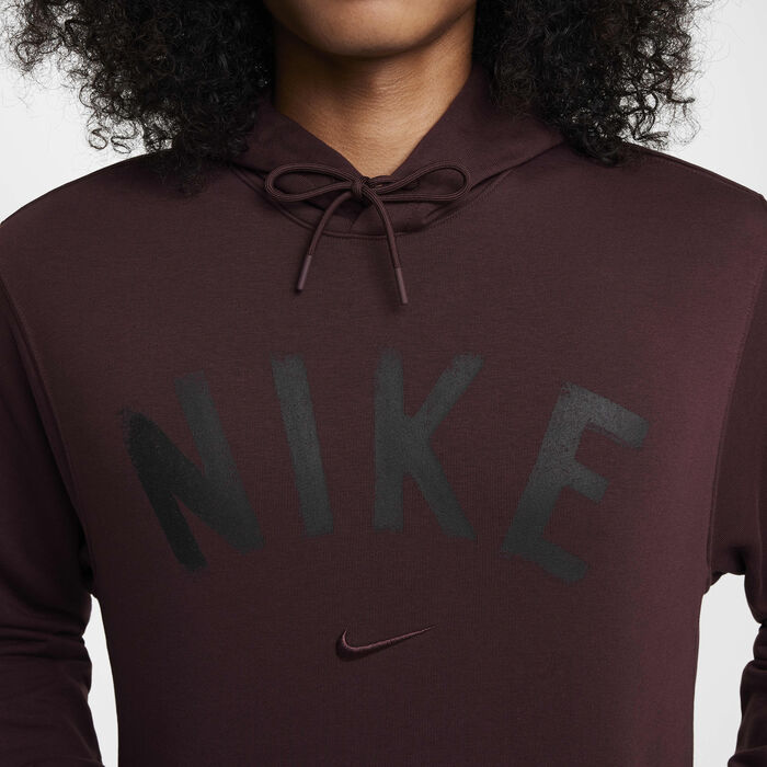 Nike Men's Swoosh Dri-FIT Fitness Hoodie Maroon Nike Men's Swoosh Dri-FIT Fitness Hoodie Maroon image number 4