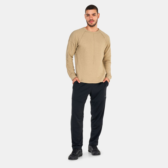 Nike Men's Yoga Texture Dri-FIT Long-Sleeve T-Shirt Brown Nike Men's Yoga Texture Dri-FIT Long-Sleeve T-Shirt Brown image number 2