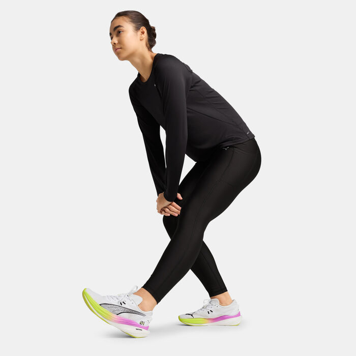 PUMA Women's VELOCITY Running Leggings Black PUMA Women's VELOCITY Running Leggings Black image number 2