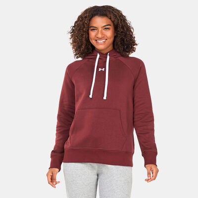 Under Armour Women's Rival Fleece Hoodie Red Under Armour Women's Rival Fleece Hoodie Red