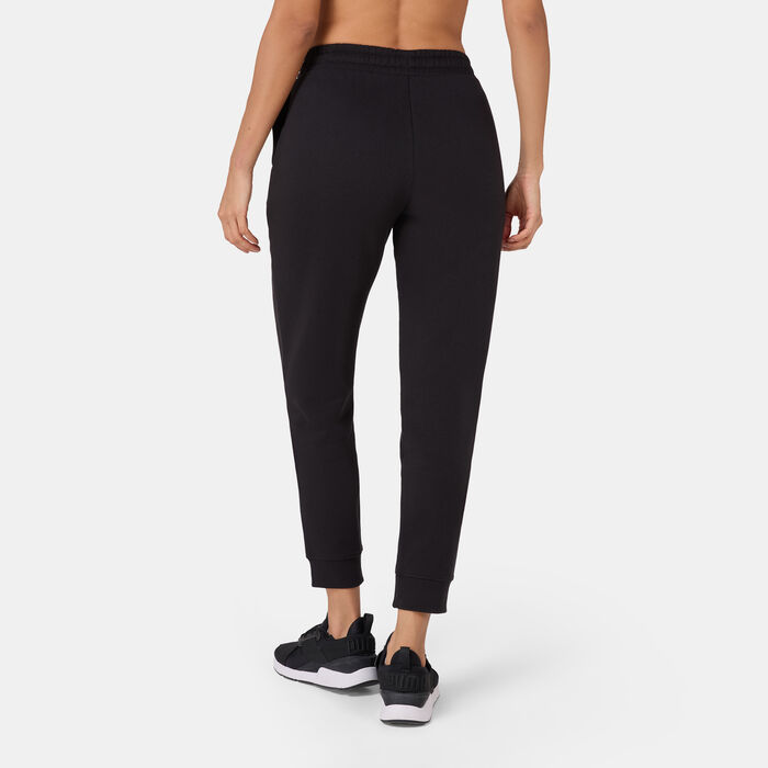 PUMA Women's Essentials Metallic Sweatpants Black image number 1