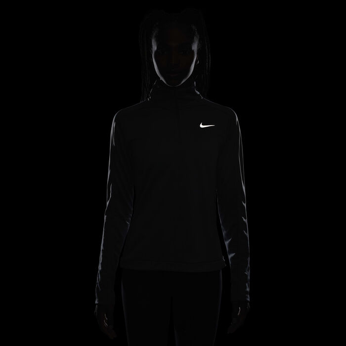 Nike Women's Dri-FIT Pacer 1/4-Zip Sweatshirt Grey Nike Women's Dri-FIT Pacer 1/4-Zip Sweatshirt Grey image number 5
