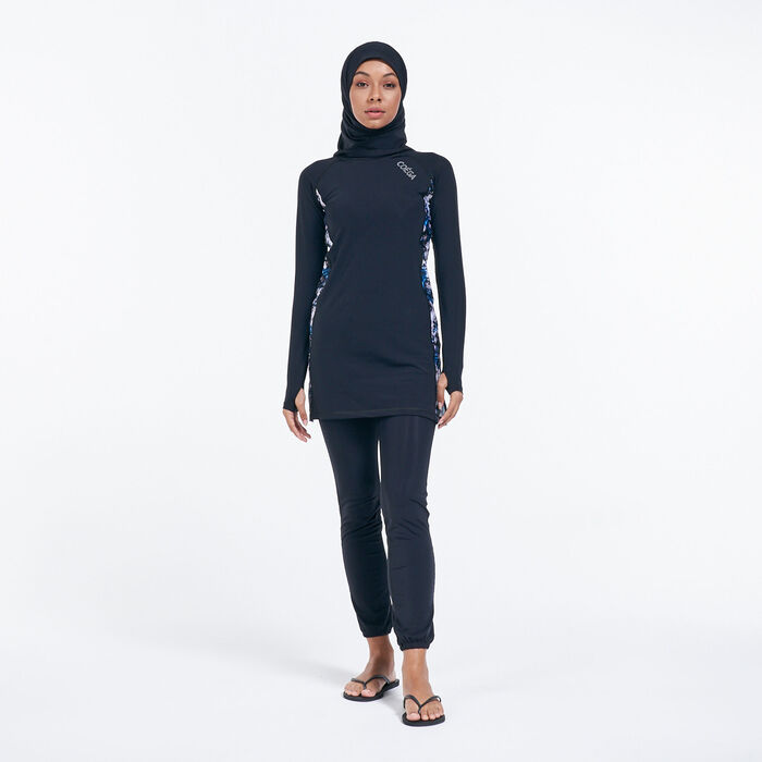 COEGA Women's 3 Piece Islamic Swimsuit Black COEGA Women's 3 Piece Islamic Swimsuit Black image number 0