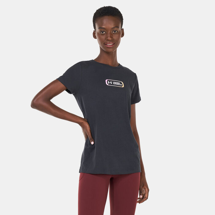 Under Armour Women's UA Gradient Pill T-Shirt Black image number 0