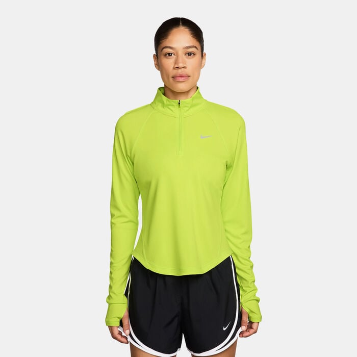 Nike Women's Tempo Dri-FIT 1/4-Zip Running Top Green Nike Women's Tempo Dri-FIT 1/4-Zip Running Top Green image number 0
