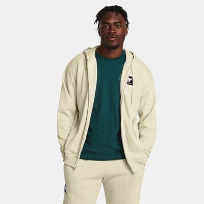 Under Armour Men's Project Rock Graphic Full-Zip Hoodie White Under Armour Men's Project Rock Graphic Full-Zip Hoodie White