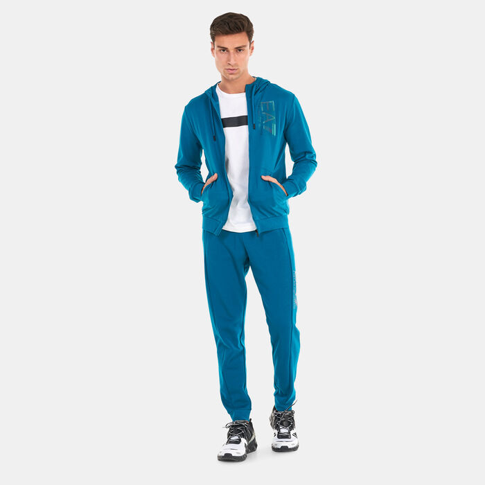 EA7 Emporio Armani Men's Train Visibility Hoodie Blue EA7 Emporio Armani Men's Train Visibility Hoodie Blue image number 2