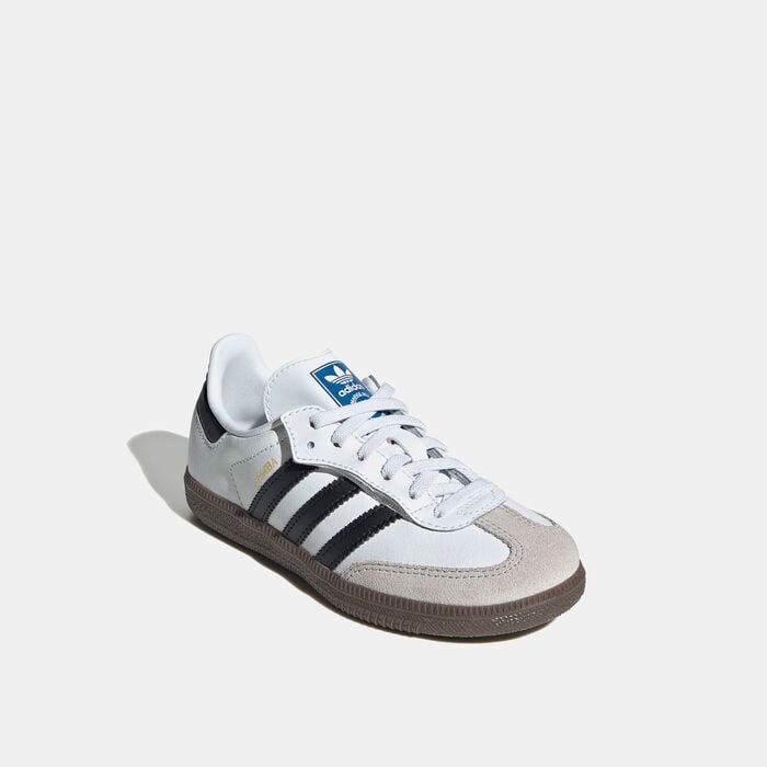 adidas Originals Kids' Samba OG Comfort Closure Shoes White adidas Originals Kids' Samba OG Comfort Closure Shoes White image number 1