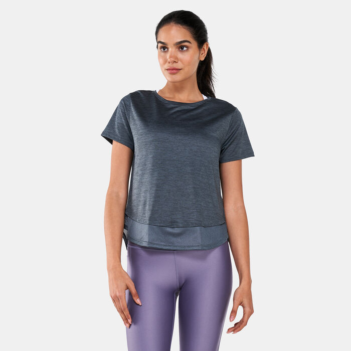 Under Armour Women's UA Tech™ Vent T-Shirt Black Under Armour Women's UA Tech™ Vent T-Shirt Black image number 0