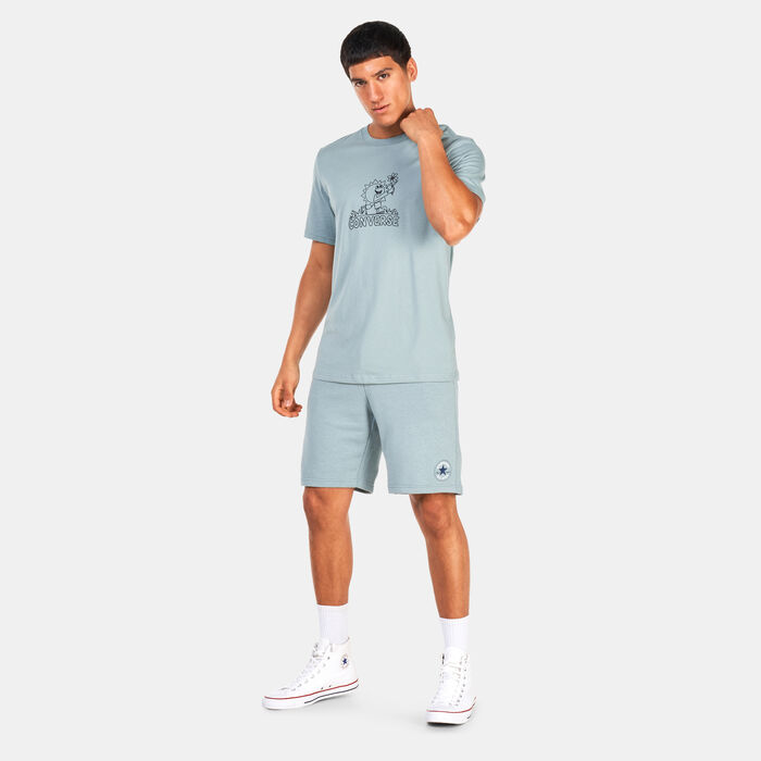 Converse Men's Hand Drawn Sun T-Shirt Grey Converse Men's Hand Drawn Sun T-Shirt Grey image number 2
