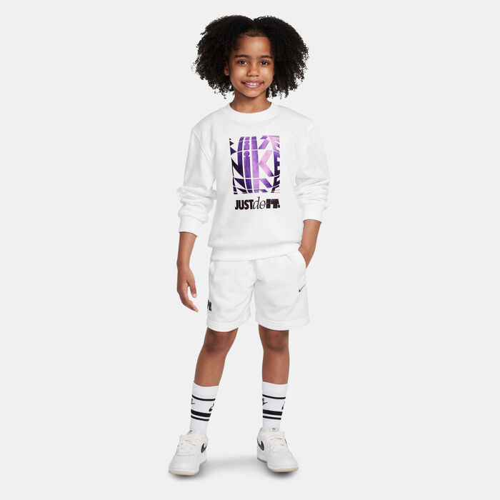 Nike Kids' Sportswear Club French-Terry Hoodie White Nike Kids' Sportswear Club French-Terry Hoodie White image number 2