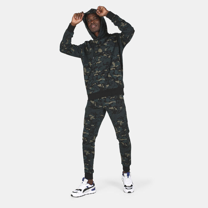 PUMA Men's Classics Camo Allover Print Pants Green PUMA Men's Classics Camo Allover Print Pants Green image number 2