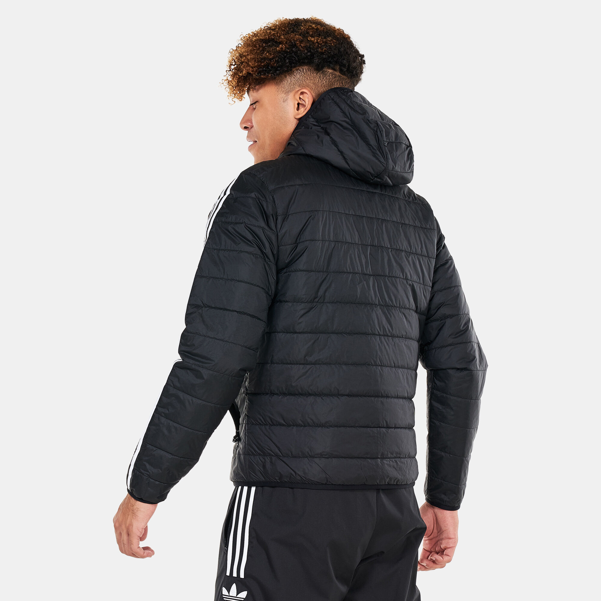 Buy adidas Originals Men s Padded Hooded Puffer Jacket Black in