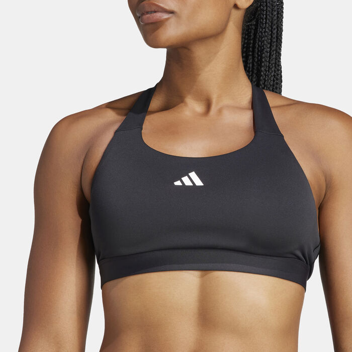 adidas Women's TLRDREACT High-Support Training Sports Bra Black adidas Women's TLRDREACT High-Support Training Sports Bra Black image number 3
