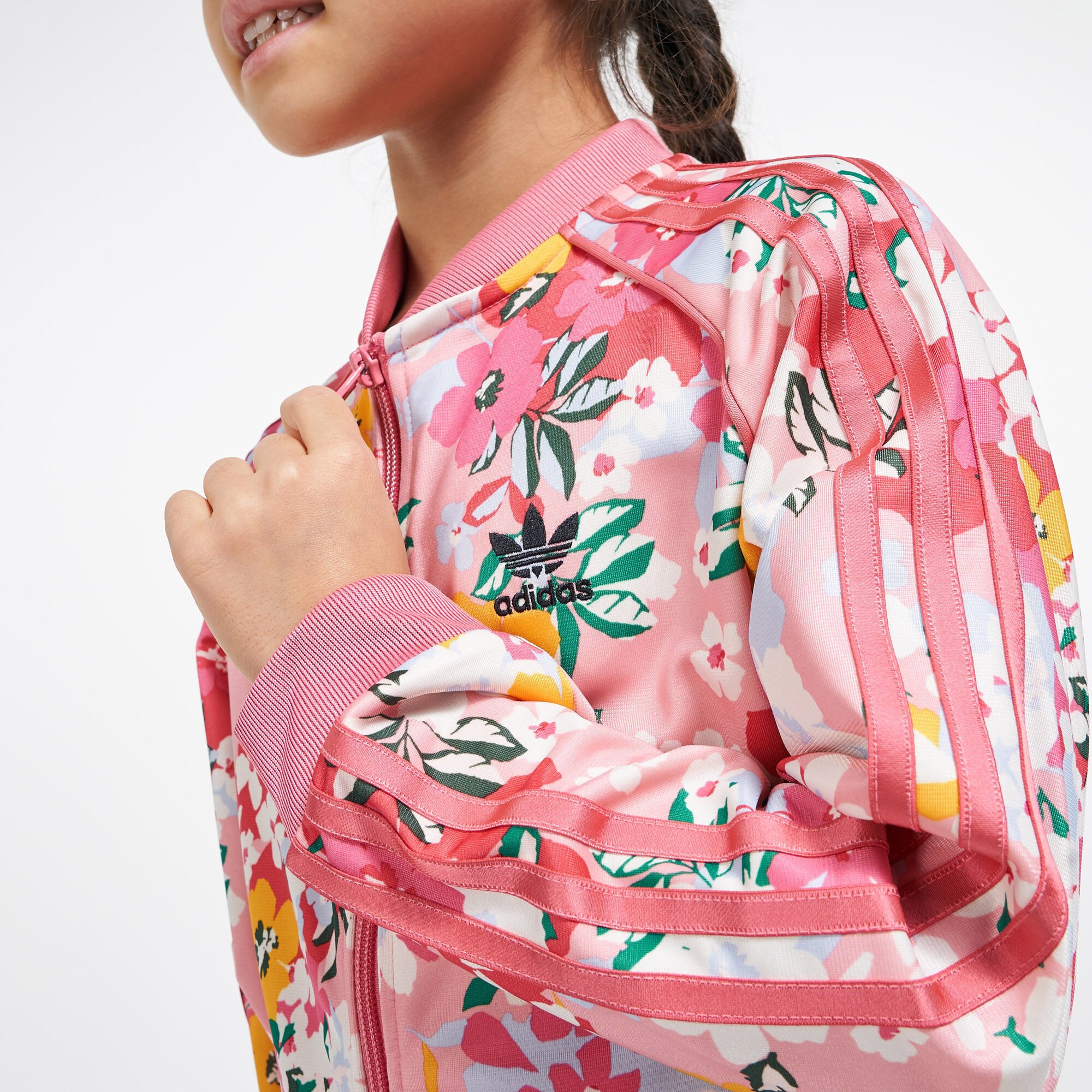 Adidas clearance floral tracksuit