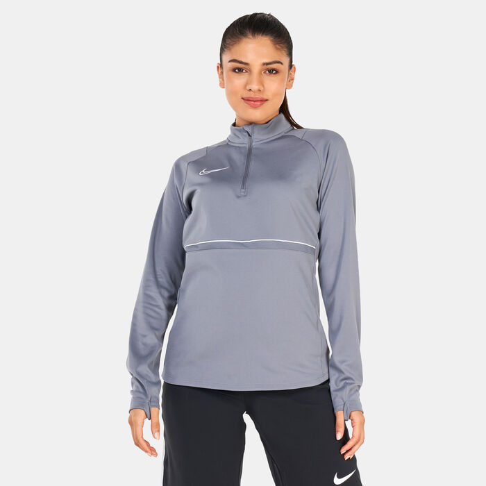Nike Women's Dri-FIT Academy Drill Top Grey image number 0