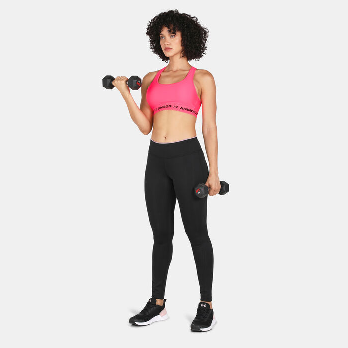 Under Armour Women's Armour Medium-Support Training Sports Bra Pink Under Armour Women's Armour Medium-Support Training Sports Bra Pink image number 2