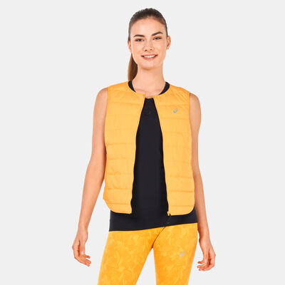 ASICS Women's Runkoyo Padded Vest yellow ASICS Women's Runkoyo Padded Vest yellow