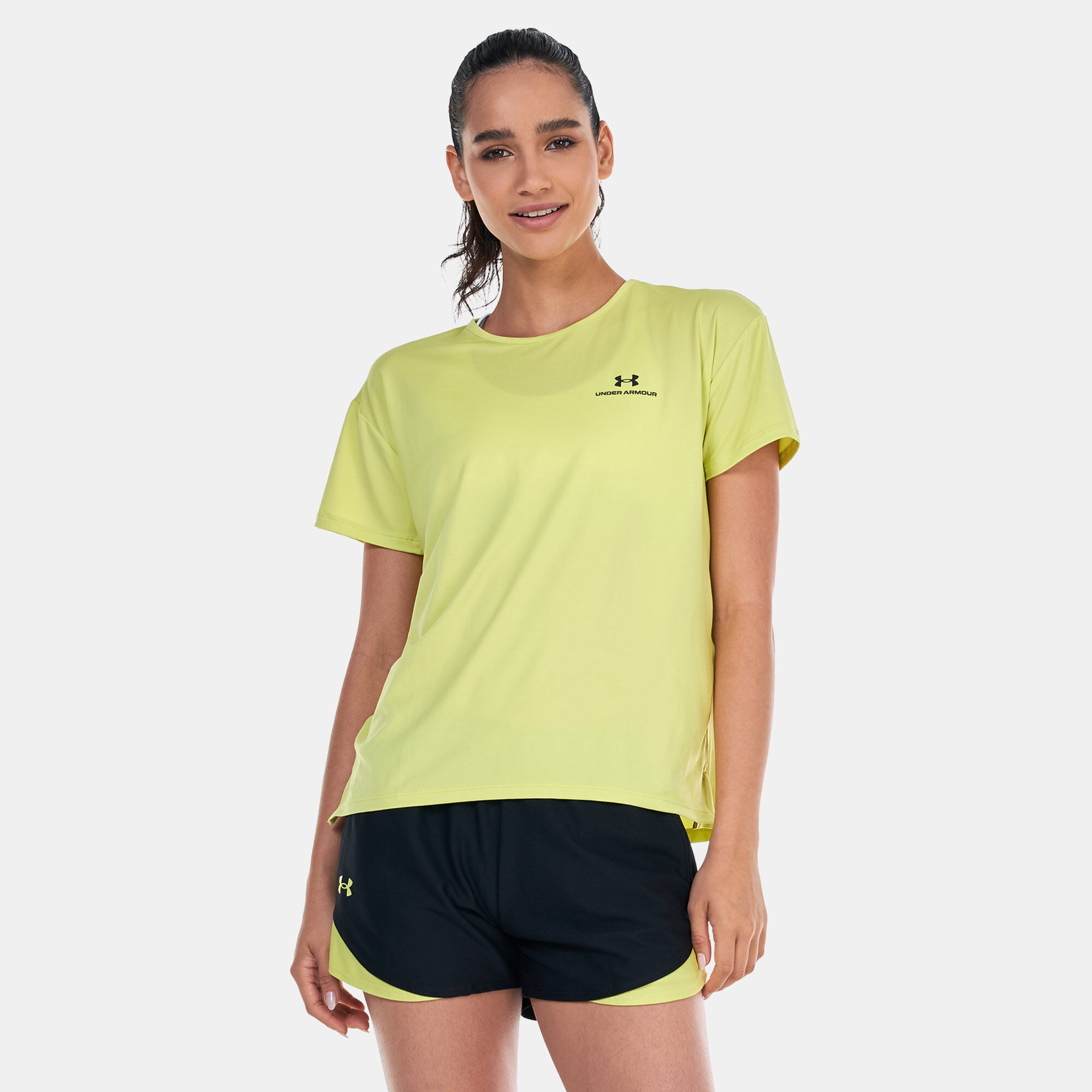 Under armour yellow shirt online