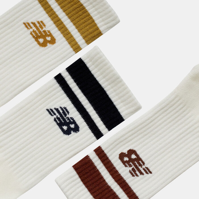 New Balance Sport Essentials Line Midcalf Socks (3 Pack) Beige image number 2