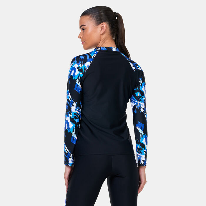 Arena Women's Modesty Long Sleeve Swimming Rashguard Multi-Color Arena Women's Modesty Long Sleeve Swimming Rashguard Multi-Color image number 1